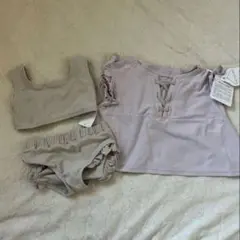 新品タグ付き　ママラク　水着　ラッシュガード　セット