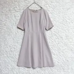 【ルゥデ】 Rewde ひざ丈ワンピース (M) 結婚式 お呼ばれ 綺麗めのサムネイル