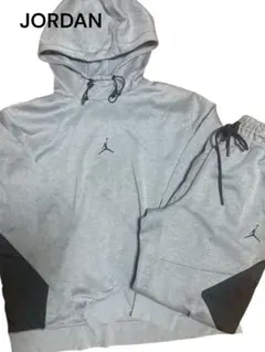 JORDAN グレー フード付き スウェット　セットアップ　DRI FIT