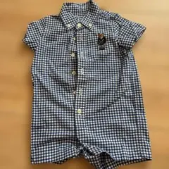Ralph Lauren ギンガムチェックロンパース 3M