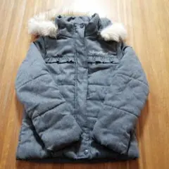 グレー 中綿ジャケット 140 女の子
