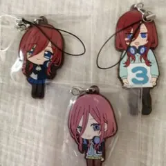 中野三玖　中野二乃　中野一花　ラバスト　缶バッジ　ローソン　五等分の花嫁展