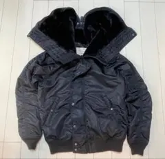 AVIREX【L】N-2Bフライトジャケット ブルゾン オールブラック