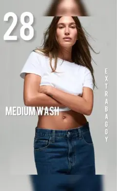 GAP x Hailey EXTRA BAGGY MEDIUM WASHのサムネイル
