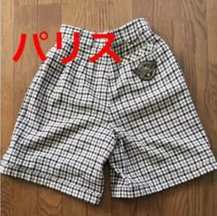 パリス キュロット スカート ウール チェック S ゴルフ