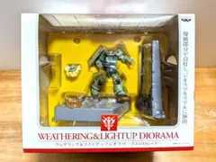 【新品未開封】機動戦士ガンダム ウェザリング＆ライトアップジオラマ ザクⅡ