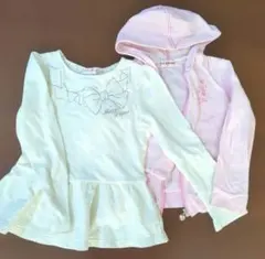 メゾピアノ　長袖カットソー　パーカー　120センチ