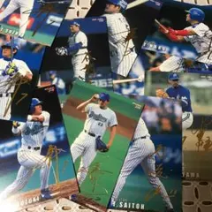 プロ野球チップス　金箔サイン　横浜ベイスターズ　22枚セット