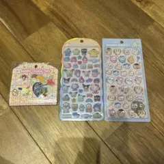 ちいかわボンボンドロップ　コットンパフィーサンリオ　クリアハードシール3セット