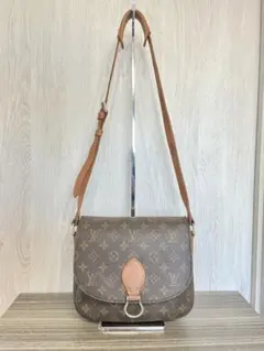 ★3日以内返品可★  LOUIS VUITTON ルイ・ヴィトン モノグラム キャンバス サンクルーGM M51242 ショルダーバッグ ブラウン コーティングキャンバス レザー レディース 2026年最新】（中古）(ルイ・ヴィトン) LOUIS VUITTON M51242