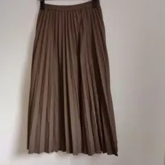 ニ*ケ様 UNIQLOアコーディオンプリーツロングスカート グレンチェック S