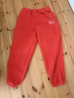 NIKE STUSSY コラボ スウェットパンツ L レッド