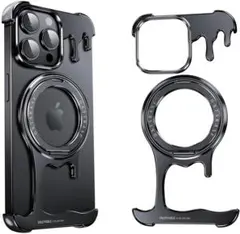 n*♡様 for iPhone 15 Promax のための液体金属の Fram