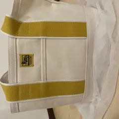 （ニコさん限定）キャンバス トートバッグ ホワイト/イエロー