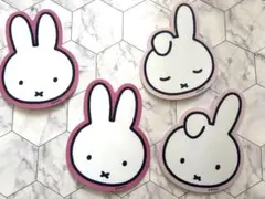 ミッフィー プラスチックコースター 4枚セット miffy