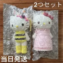 ハローキティ展 シークレットマスコットチャーム キーホルダー エプロンとハチ