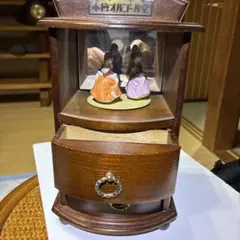 オルゴール付き ジュエリーボックス 踊る人形 木製オルゴール