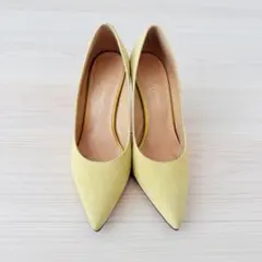 GINZA Kanematsu パンプス イエロー スエード調のサムネイル