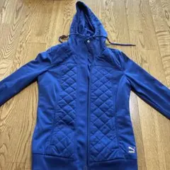 PUMA フード付きジャケット M 青　レディース