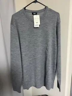 ユニクロ　エクストラファインメリノクルーネックセーター　新品未使用　最終値下げ！