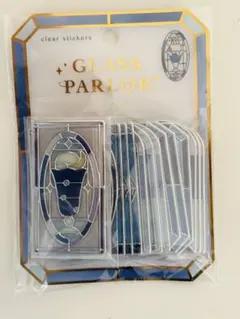 ✨正規品✨グラスパーラーステンドグラス　クリアステッカー　箔押　バタフライピー