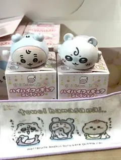 ちいかわbaby ハイハイフィギュア　ハンドタオル　モモンガ　古本屋　缶ケース