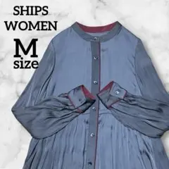 【SHIPSWOMEN】ティアードワンピース　ロング丈　手洗い可能　シップス