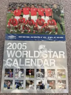 2005 ワールドスターカレンダー とイングランド代表下敷きUMBROのサムネイル