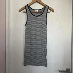 ★Robert P.miller★ミラー★ボーダーリブタンクトップ★NAVYのサムネイル