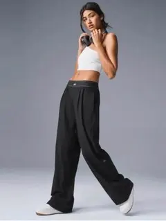 Alo Yoga アロヨガ パンツ ボトムス トラウザー ブラック Lサイズ