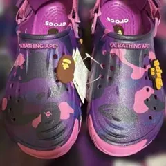 訳あり28cm A BATHING APE x Crocs Echo Clog