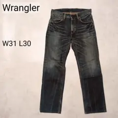 ラングラー　デニムパンツ　ストレート　縦落ち　ヒゲ　ハチノス　W31L30のサムネイル