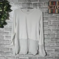 【最終値下げ】【フリーズマート MFM】シアーコンビレイヤードカットソーホワイト