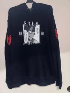 進撃の巨人 エレン パーカー arma bianca製 Lサイズ