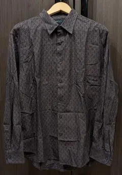 PERRY ELLIS 長袖シャツ ダイヤ柄 XLサイズ コットンのサムネイル