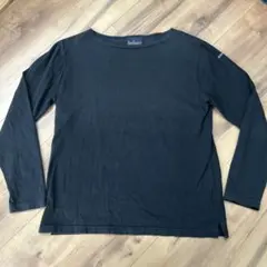 ルミノア　ボートネック　バスクシャツ　6 黒