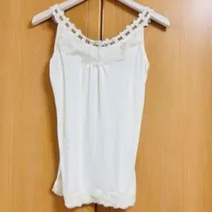 【12点セット】axes femme レース・ビジュー付キャミソール axes femme】レース×パール調ビジュー♡キャミソール M - メルカリ