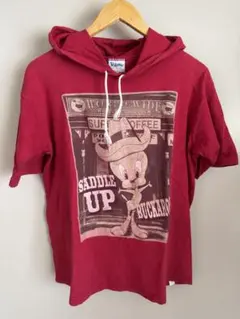 古着 90s Volunteer USA製トゥイーティー 半袖フーディ M - メルカリ