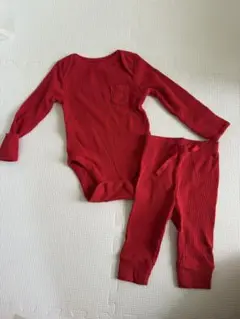 GAP baby 3〜6 60 セットアップ カバーオール 赤