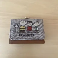 SNOOPY 三つ折り財布 ブラウンのサムネイル