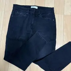 ベルシュカ　34 スキニーデニムパンツ　黒デニム　ダメージ加工