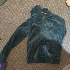 PUMA ダークグリーン フード付きジャケットとレギンスセット