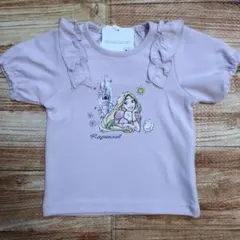 新品 未使用 ディズニープリンセス ラプンツェル 半袖 Tシャツ 紫 90