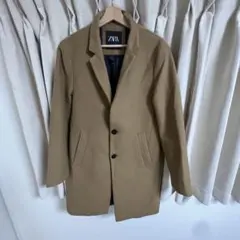 ZARAウール混ロングコート