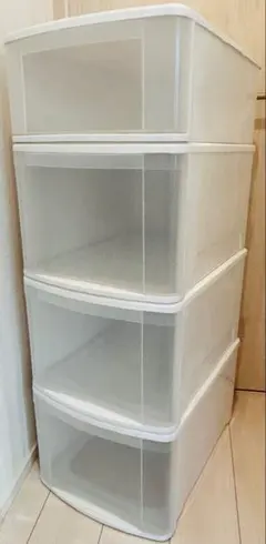 【良品】引き出し収納ケース4個セット(A)□衣装・小物・工具品 等収納ボックスのサムネイル