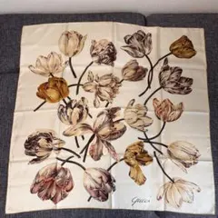 極美品 V.ACCORNERO GUCCI スカーフ フローラ 蝿 シルク 花柄 - メルカリ