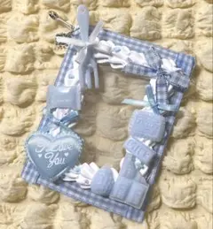 【68】ホイップデコ　トレカケース　硬質ケース　水色