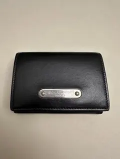 サンローラン タイニー コンパクトウォレット レザー ブラックのサムネイル
