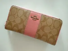 COACH　コーチ　シグネチャー　ジッピーウォレット　長財布　ジャンク