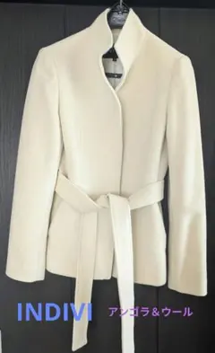 INDIVIアンゴラウールショートコート